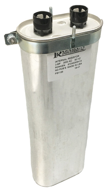 Replacement Capacitor (resistor) for UV systems, 3 MF, 3000 AC, 60 HZ